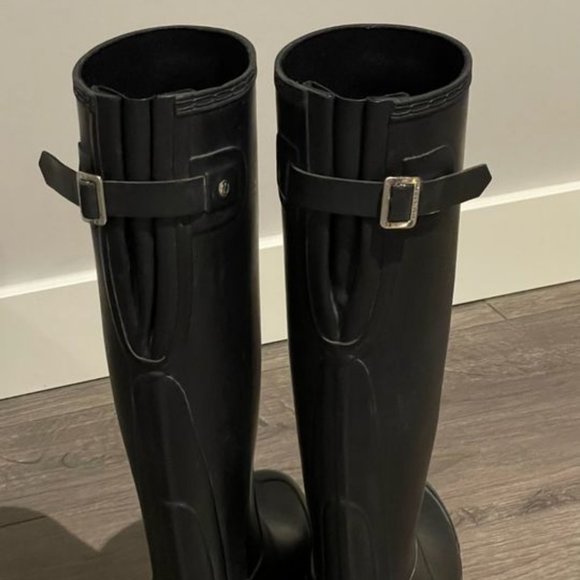 HUNTER size 6 - Women's Tour Foldable Tall Rain Boots - Picture 2 of 4